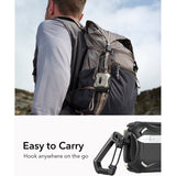 ESR AirPods Pro (3. gen.) Cyber FlickLock Case m. Karabinhage & Lås - Titanium