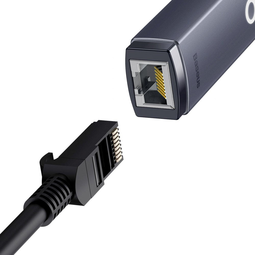 Baseus Adaptor USB Typ C til RJ45 Lan - Grå