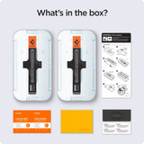 iPhone 16e / 14 / 13 / 13 Pro Spigen EZ Fit Glas.tR Skjermbeskytter 2. Del - Veskevennlig - Gjennomsiktig