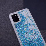 Samsung Galaxy S23 Gennemsigtigt Glimmer Bagside Cover - Blå
