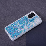 Samsung Galaxy S23 Gennemsigtigt Glimmer Bagside Cover - Blå