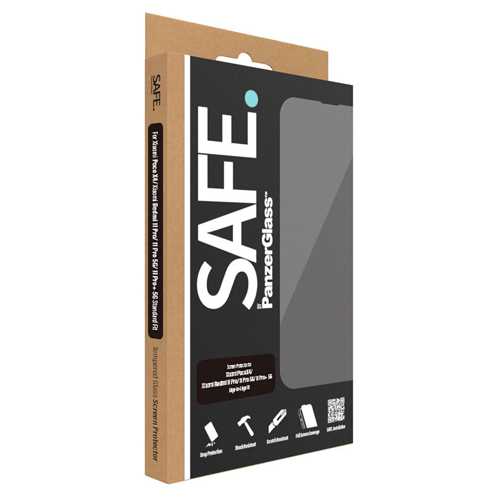 Xiaomi Redmi Note 11 Pro / 11 Pro+ (Plus) Safe By PanzerGlass™ Edge-to-Edge Fit Skærmbeskyttelsesglas - Case Friendly - Gold Strength - Gennemsigtig