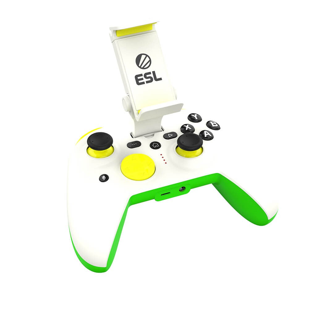 RiotPWR ESL-kontroller for USB-C Android-telefoner - Hvit / Grønn