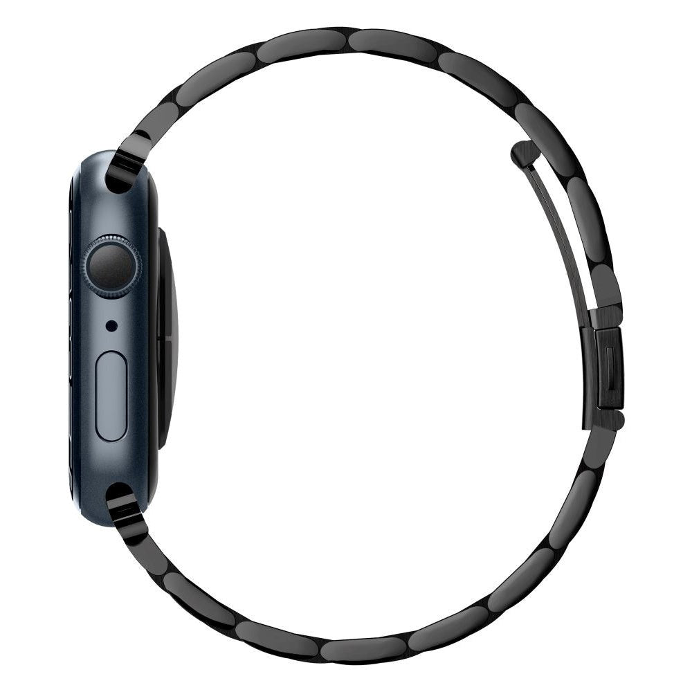 Apple Watch (38/40/SE/41/42 mm) Spigen Modern Fit Band - Stram i rustfritt stål inkl. Pinner - Svart