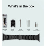 Apple Watch (38/40/SE/41/42 mm) Spigen Modern Fit Band - Stram i rustfritt stål inkl. Pinner - Svart