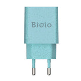 Bioio 12W Vegglader m. USB-A - Bioplast - Blå