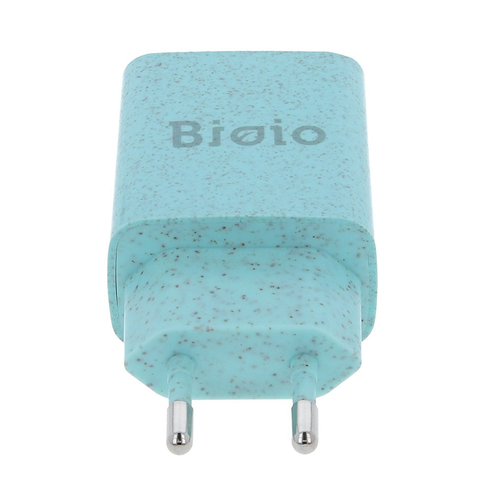Bioio 12W Vegglader m. USB-A - Bioplast - Blå