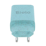 Bioio 12W Vegglader m. USB-A - Bioplast - Blå