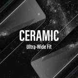 iPhone 15 / 16 PanzerGlass Ultra Wide Fit Ceramic Beskyttelsesglas m. EasyAligner - Sort Kant