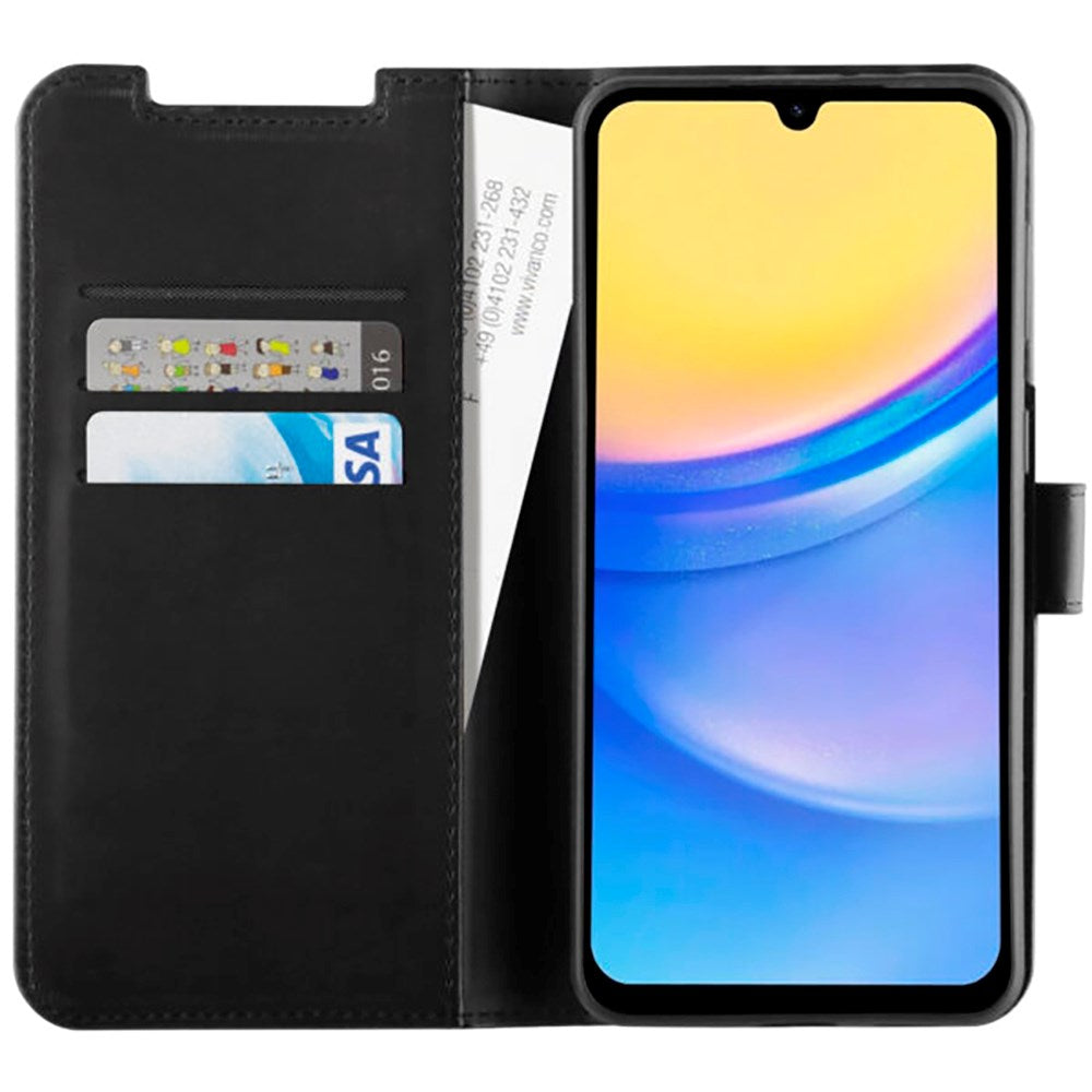 Samsung Galaxy A55 (5G) Vivanco Classic Wallet Flip Cover m. Kortholder - Sort