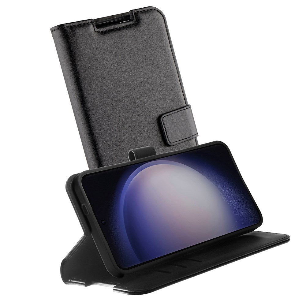 Samsung Galaxy S24 Vivanco Classic Wallet Flip Cover m. Kortholder - Sort