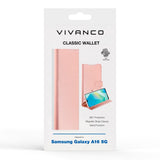 Vivanco Classic Wallet Flip Cover m. Lommebok - Samsung Galaxy A16 - Rosa