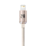 Baseus Crystal Shine Cable Lightning 12W - 2m - Rosa