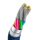 Baseus Crystal Shine Kabel USB-A til USB-C PD 100W - 2m - Blå
