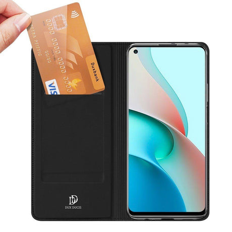 Xiaomi Note 9T (5G) DUX DUCIS Skin Pro Series Thin Wallet-veske - svart