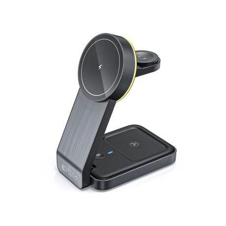 Tech-Protect QI-A28 3-i-1 15W trådløs lader - svart