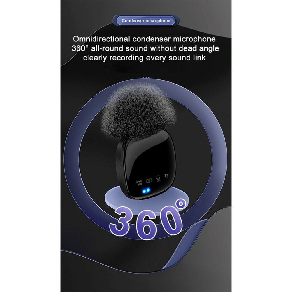 Lippa Pro 2nd trådløs mikrofon m. Lyn - Svart