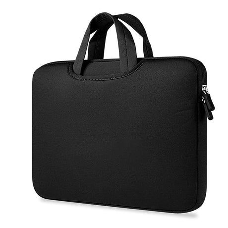 Tech-Protect Neopren MacBook / Laptop-omslag 13-14" m. Håndtak og ekstra rom (34 x 25 cm) - Svart