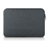 Tech-Protect Stof Laptop Sleeve 13-15" m. Ekstra Lomme (33 x 24 cm) - Mørkegrå