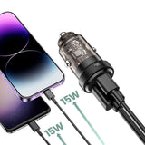 Tech-Protect Billader PD 30W med USB-C &amp; USB-A - Svart