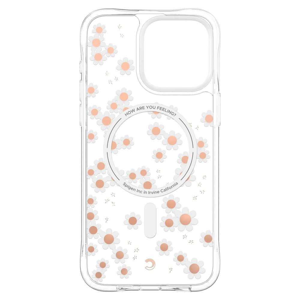 iPhone 15 Pro Max Cyrill Cecile plastbakdeksel m. Stropp - MagSafe-kompatibel - White Daisy