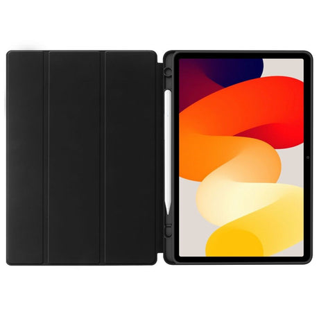 Xiaomi Redmi Pad SE Tech-Protect Smartcase-deksel m. Stylus pennholder - svart