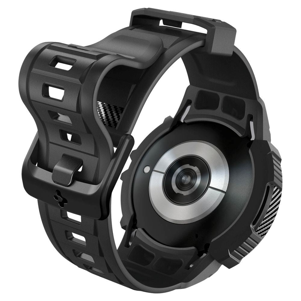 Samsung Galaxy Watch 6 (44mm) SPIGEN Rugged Armor Pro Case - Plastik Cover m. Rem - Mat Sort
