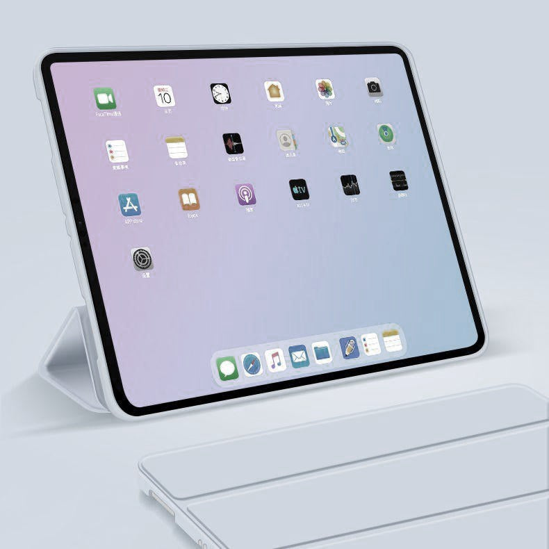 iPad Air (2022 / 2020) Tech-Protect Smartcase Cover Tri-fold &amp; Apple Pencil Holder - Himmelblå