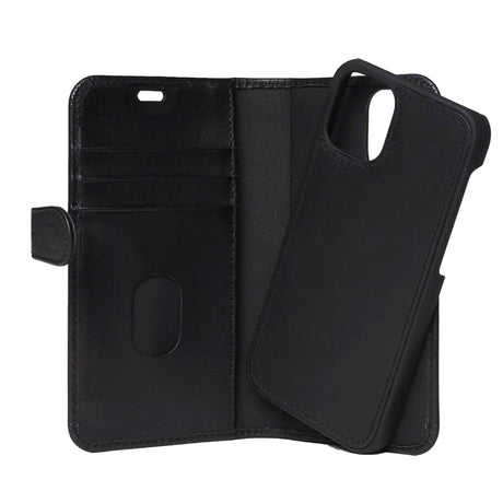 iPhone 12 Mini Buffalo Wallet Læder Cover m. Pung & Magnet - Sort