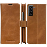 Samsung Galaxy S21 dbramante1928 Copenhagen Slim Leather Cover m. Lommebok - Tan