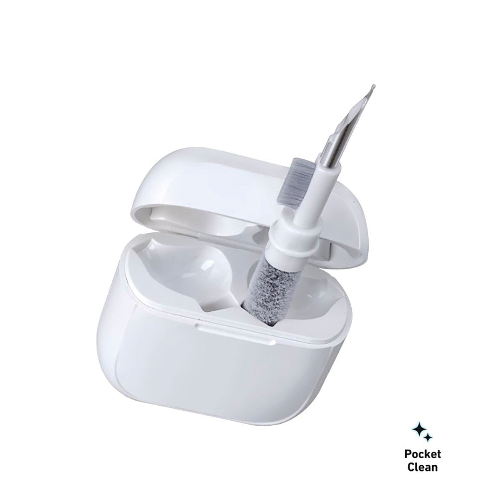 SBS Rensesett - Rensesett for hodetelefoner - Hvit