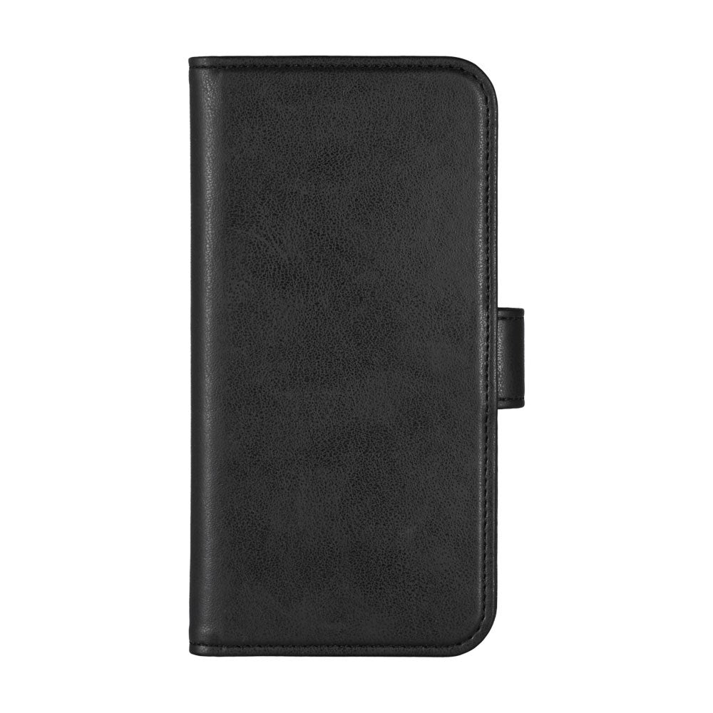 iPhone 16 Pro Essentials Kunstlæder Flip Cover - Sort