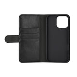 iPhone 16 Pro Max Essentials Kunstlæder Flip Cover - Sort