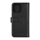 iPhone 16 Pro Max Essentials Kunstlæder Flip Cover - Sort