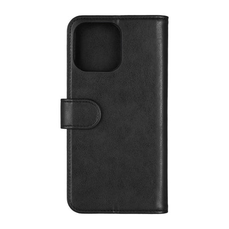 iPhone 16 Pro Max Essentials Kunstlæder Flip Cover - Sort
