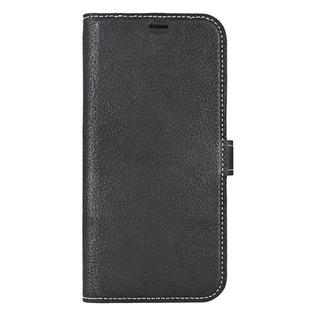 iPhone 16 Pro Essentials 2-i-1 Læder Flip Cover m. Aftagelig Funktion - MagSafe Kompatibel - Sort