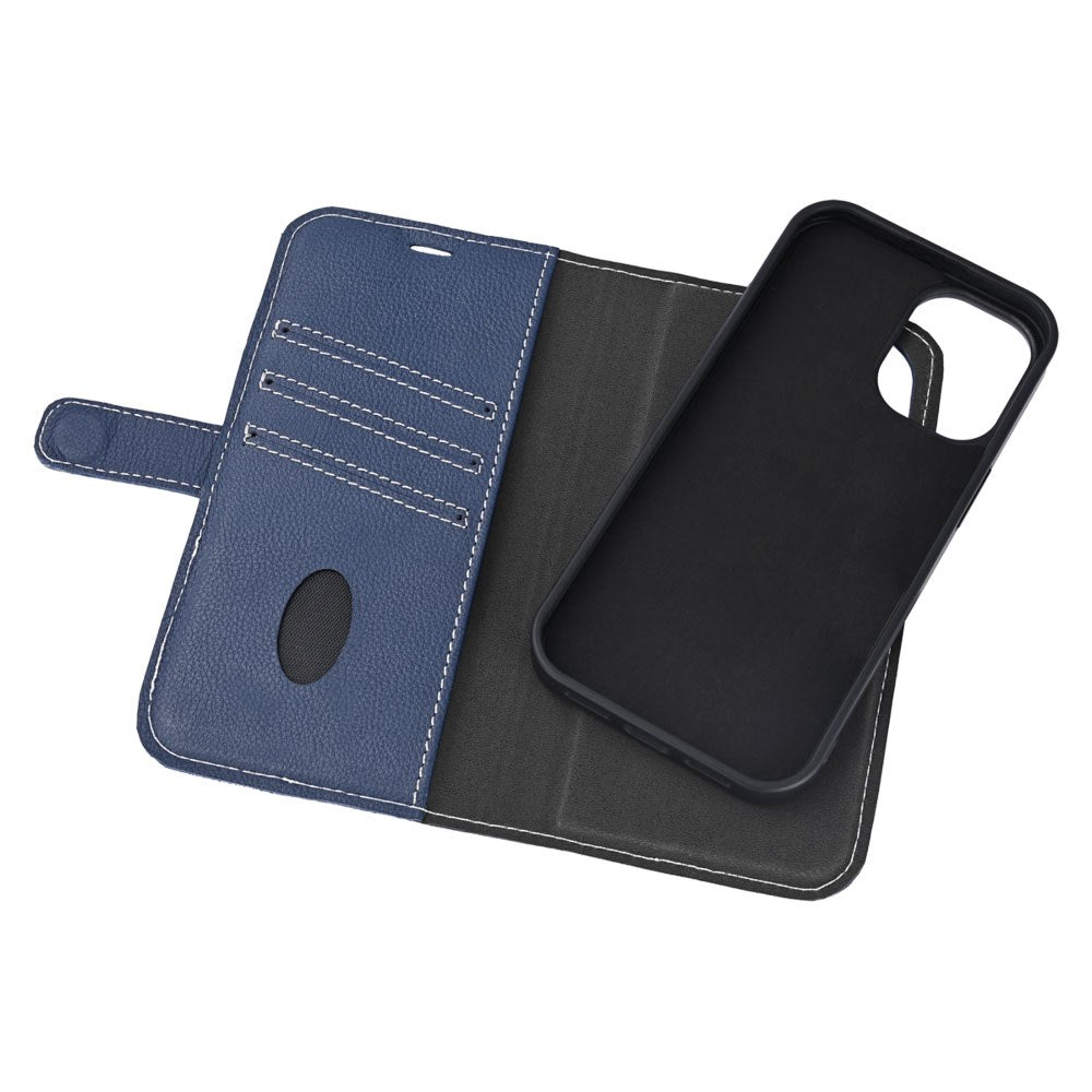 iPhone 16 Essentials 2-i-1 Læder Flip Cover m. Aftagelig Funktion - MagSafe Kompatibel - Blå
