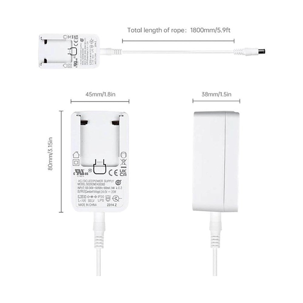 Lysløsninger - Hue LightStrip V4 strømforsyning - Hvit