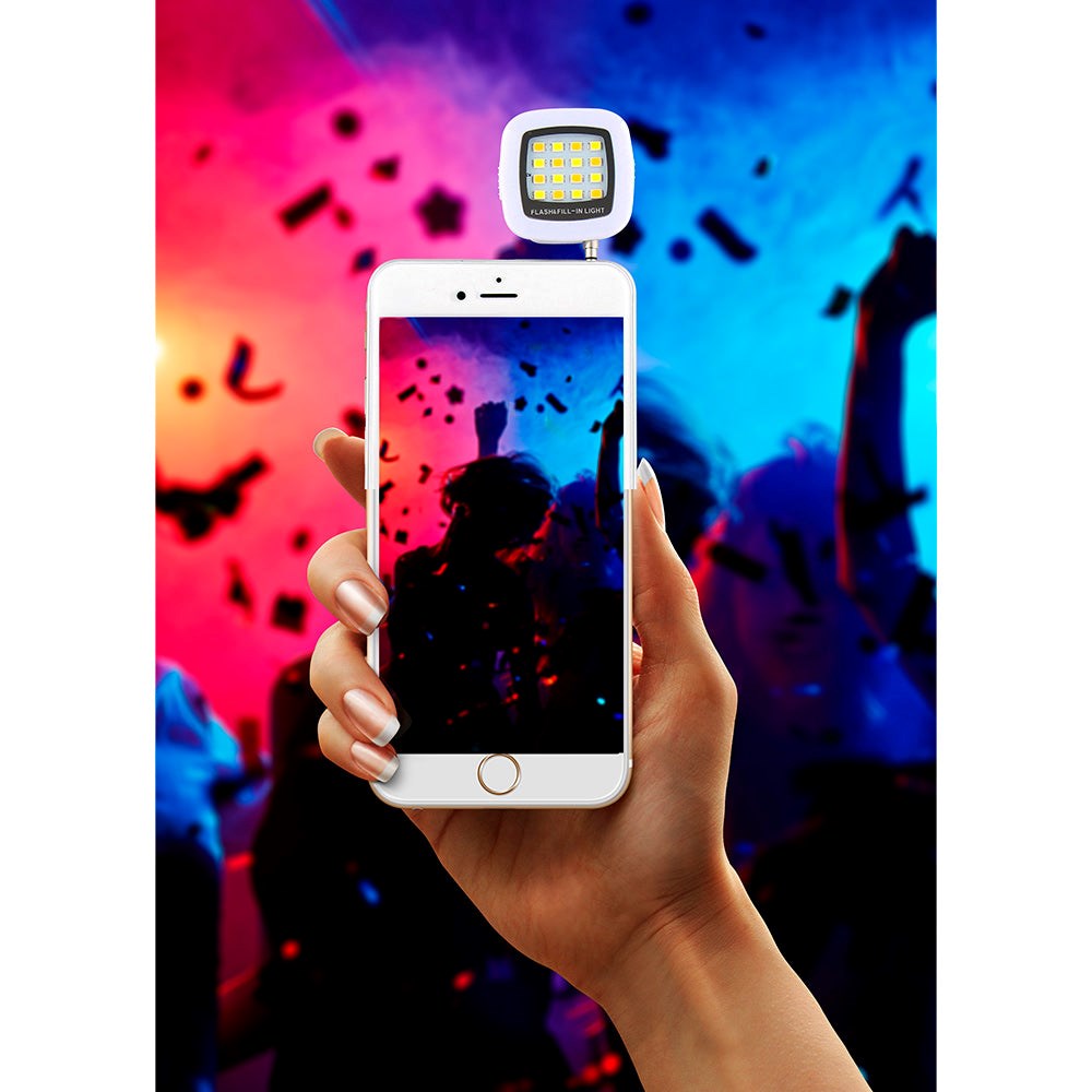 T'NB-blits for smarttelefon med ladekabel og innebygd kontakt - Hvit