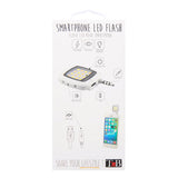 T'NB-blits for smarttelefon med ladekabel og innebygd kontakt - Hvit