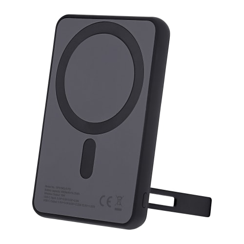 T'NB 5000 mAh MagSafe Powerbank med stativ - Svart