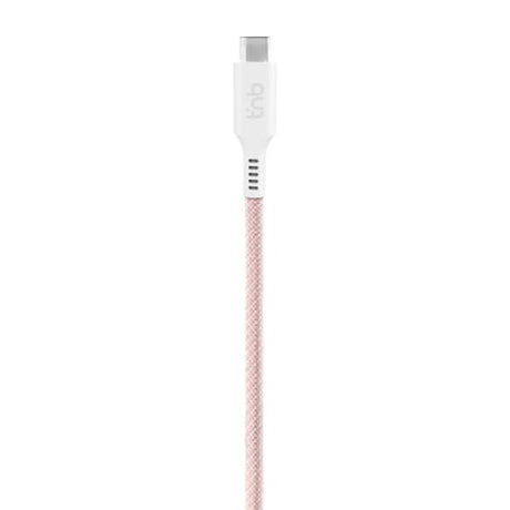 T'NB - 60 W magnetisk USB-C til USB-C-kabel - 1,5 m - Rosa