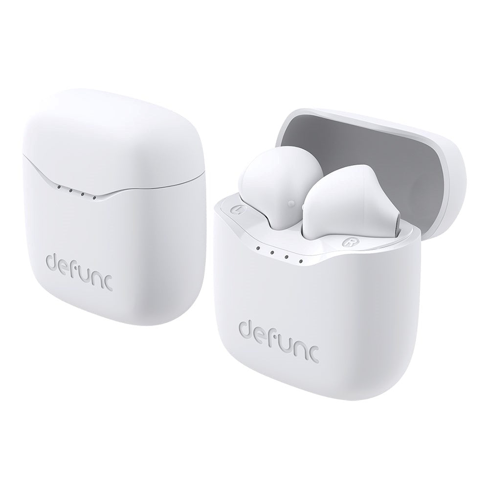 Defunc True Lite Bluetooth-hodetelefoner m. Ladeveske - Hvit