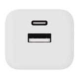 X2O Vægoplader m. 1x USB-A & 1x USB-C - 20W - Hvid