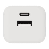 X2O Vægoplader m. 1x USB-A / 1x USB-C / 1x USB-C Kabel - 1.2m / 35W - Hvid