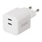 X2O GaN Vægoplader m. 2x USB-C - 45W - Hvid