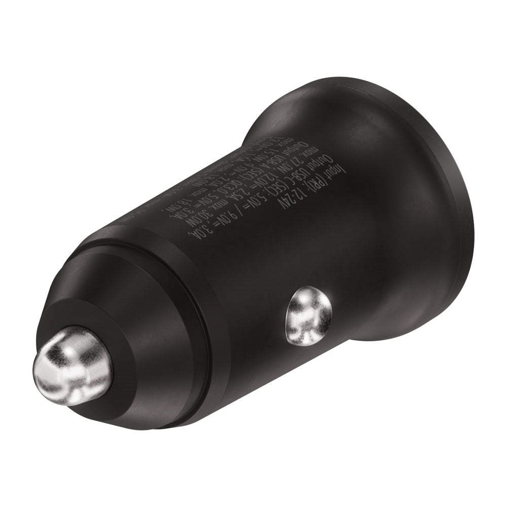 X2O Dobbelt Biloplader USB-A & USB-C / 30W - Sort