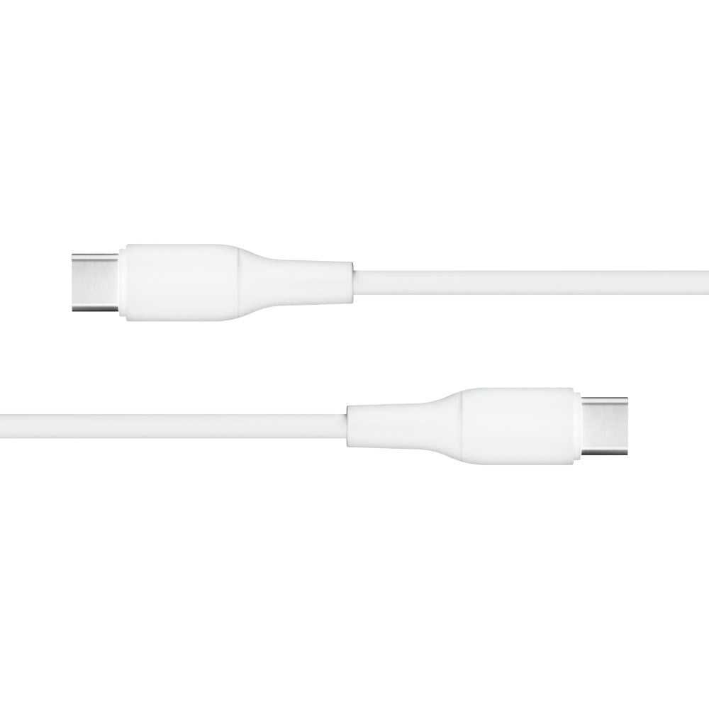 X2O Superflex USB-C til USB-C Kabel - 1.5m / 60W - Hvid