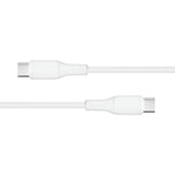 X2O Superflex USB-C til USB-C Kabel - 1.5m / 60W - Hvid