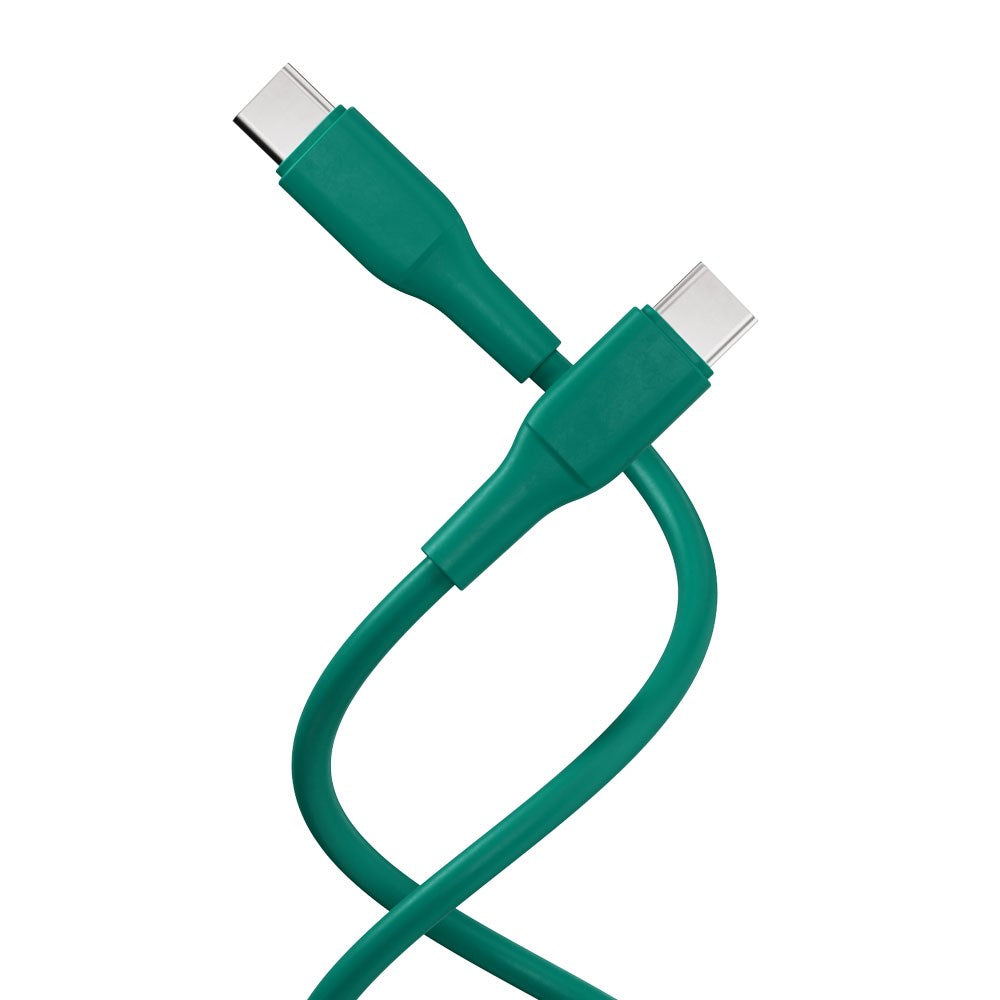 X2O Superflex USB-C til USB-C Kabel - 1.5m / 60W - Grøn
